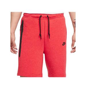 Nike Sportswear Tech Fleece Men's Shorts FB8171-672 (LT UNIV RED HTR/Black), Size S
