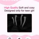 Mikrdoo Toddler Girl Clothes for Girls Outfits Fall Winter Ruched Long Sleeve Crop Top Cargo Pants 2 Piece Clothing Set (4-5T)