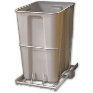 ClosetMaid Pull Out Trash Bin, 24-Quart, White