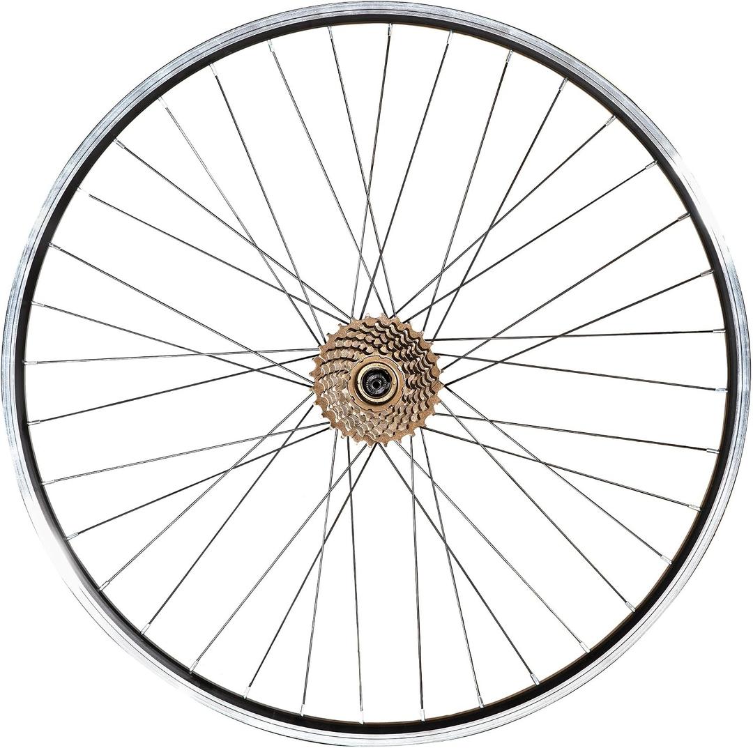 Hiland 29" x 1.75" Alloy Bike Rim for 1.75 to 2.215 Inch Tire, Front & Back MTB Wheelset for Dis Brake with 7 Speed Freewheel, Bolt On Axle, Bicycle Accessories for Adult Bikes