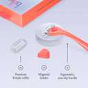 Billie Womens Razor Kit, 1 Handle + 2 Blade Refills + Magnetic Holder, Coral