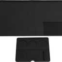 Silicone Coffee Mat Set, Coffee Bar Mat for Countertop, Non Slip Coffee Maker Mat Heat Coffee Station Pad with Detachable Tamper Mat for Home Kitchen Counter Cafe