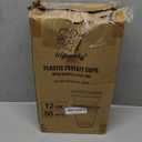 Lilymicky 50 Sets 12 oz Clear Plastic Parfait Cups with Insert & Flat lids, Disposable Yogurt Fruit Cups for Kids, for Dips and Veggies, Breakfast and Snacks