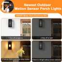 15" Motion Sensor Outdoor Wall Sconce Set of Two, Large Dusk to Dawn Outdoor Sconce Lights, Waterproof Anti-Rust Outdoor Lights for House, Exterior Motion Sensor Light for Garage, Porch