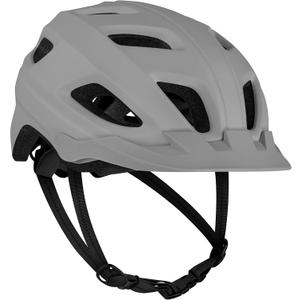 Retrospec Lennon Adult Bike Helmet with LED Safety Light Adjustable Dial & Removable Visor - Adjustable Bicycle Cycling Helmet for Men & Women (One Size, Matte Stone)