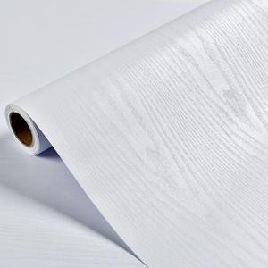 White Wood Wallpaper - White Wood Contact Paper - Peel and Stick Wallpaper Modern  Self-Adhesive Removable Wall Paper for Cabinets Countertop Furniture Kitchen Wall, Easy to Clean 17.7393 Vinyl