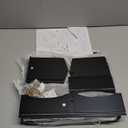 3 Set Bamboo Pantry Organizers and Storage, Open Front Vegetable Fruit Seasonings Stackable Storage Bins, Rustic Stacking Storage Bins for Pantry, Office, Bedroom, Kitchen Counter Organizer (Black)