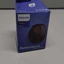 Philips Ergonomic Mouse - Vertical Mouse with 800/1200/1600 Adjustable DPI, 6 Silent Buttons Design for S/M Hands, Auto Power Saving, Light Weight, 2.4GHz Wireless Mouse for Laptop, Desktop, PC-Black