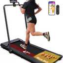 Lichico PulseDrive 8.7 MPH Walking Pad Treadmill with BLDC, Fits up to 6' & 47"x16" Super-Long Desk with Handle Bar, Compact Under Desk Treadmill for HomOffice, Running Walking Machine Remote Control