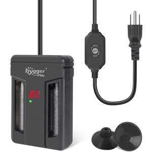 hygger Aquarium Heater,75W/150W/300W Submersible Fish Tank Water Heater Double Quartz Explosion-Proof with for Freshwater Saltwater Tank