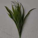Artificial Fake Grass Plants Faux Grass Outdoor UV Resistant Fake Bushes Artificial Shrubs Plastic Plant (Green)