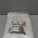 YoungsTex 72 Inch Length Linen for Living Room, Ivory White Light Filtering Drapes Texutred Semi Sheer with Rod Pocket Back Tab for Bedroom Window, 2 Panels, 52 X 72 Inch