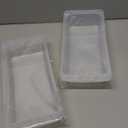 2 Pack Deep Drawer Organizer Bins, Adjustable Sliding Drawer Organizer Bin Expandable Tray for Kitchen Utensils, BBQ Tools, Towels, Durable Plastic Sliding for Easy Storage (12.4" to 18”)