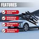 FEXON Windshield A-Pillar Molding Trim Kit Left Driver Right Passenger Side Compatible with Ford Explorer 2011-2019 Replaces 926-450 926-451 4 Pcs