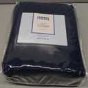 Nestl Navy Blue Extra Deep Pocket King Fitted Sheet Only, Hotel Luxury King Size Fitted Sheets Easily Fits 18 to 24 Inch Mattress, Super Soft, Wrinkle-Free, and Breathable Sheets with Corner Straps