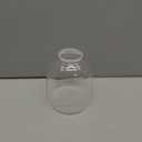 4 Pack Clear Glass Shades, Replacement Glass Globes for Ceiling Fan Light Fixtures, 2-1/8" Fitter, 4.76 inch Diameter, High Transmittance Lampshade for Chandelier, Pendant Light, Wall Sconces Series