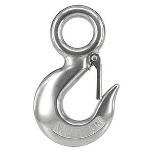 Grab Hooks, 1.5T Crane Scale, Heavy Duty Slip Hooks Stainless Steel Eye Chain Lifting Hook Rigging Accessory (1500KGS)
