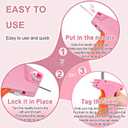 Stitch Gun for Clothes Handheld Stitch Gun Quick Clothing FixerSewing Kit Includes 1,000 Black Fasteners & 1,000 White Fasteners & 6 Needles (Pink-orange)