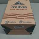 Trailvia Comfortable Footbed Sandals for Men & Women  Adjustable Buckle & Arch Support, Waterproof Summer Slides for Outdoor, Beach & Everyday Adventures (Navy)