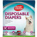Simple Solution Dog Diapers Female, Dog Diapers, Potty Training, Super Absorbent, Breathable, Wetness Indicator for Urination, 2237 Inch Waist, (XXL, 30ct)