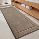Microfiber Runner Rug 30" x 72", Bathroom Rug for Kitchen, Hallway