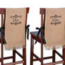 Lillian Rose Mrs. Rustic Burlap Chair Covers Decor (WF565 MM)