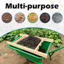 Large Soil Sifter,Compost Sifter,Heavy-Duty Rock Sifter,Garden Sifter for Sifting Soil,Leaves, Loam Soil 36"X18",Suitable for Wheelbarrow