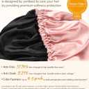 YANIBEST Adjustable Satin Bonnet Double Layer Hair Bonnet for Sleeping Bonnets for Women Hats Curly Natural Hair, Blush Pink (One Size)