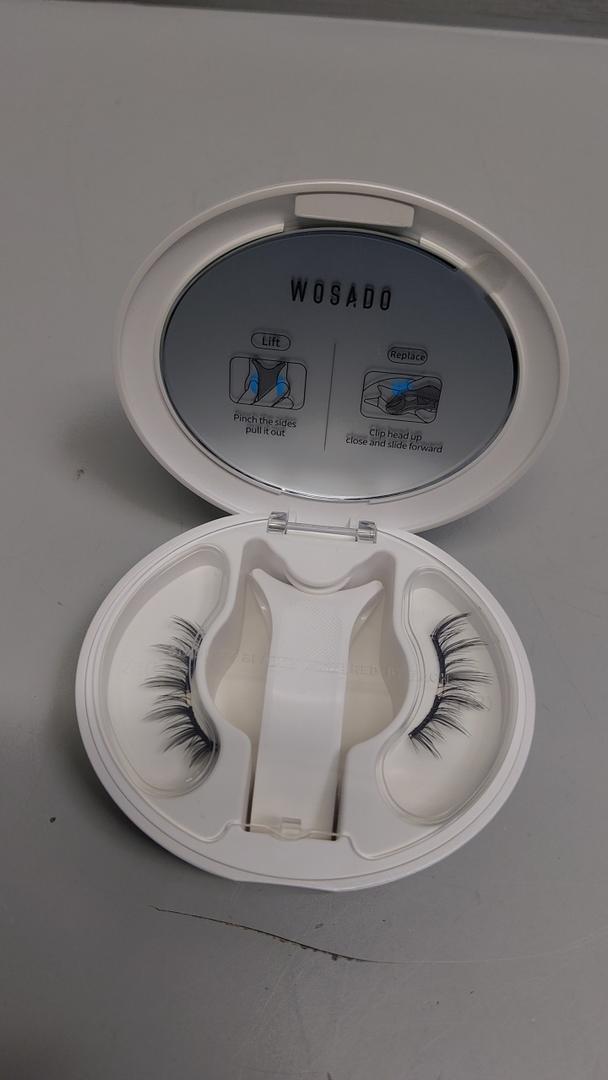 WOSADO Magnetic Eyelashes with Applicator Kit, [V27 Chicago Skyline] Reusable Magnetic Lashes without Eyeliner, Glue-free False Lashes, Waterproof, Lightweight, Suit for Natural Makeup