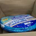 SwimWays Spring Float Premium Recliner Pool Lounger, Inflatable Pool Floats Adult with Fast Inflation for Ages 15 & Up, Sky Blue, 55x38