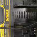 DEWALT 12/20V MAX Battery Charger, Corded, Dual Charging Station, 2-USB Ports Included (DCB102)