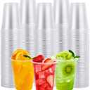 FOCUSLINE 300pack 12 oz Clear Plastic Cups Disposable, Plastic Clear Cups Disposable, DrinkIng Cup for Water, Juice, Soda, Ice Coffee