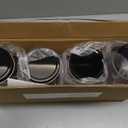 novelinks 64 oz Large Plastic Mason Jars with Airtight Lids, 4 Pack Big Jars Wide Mouth and Plastic Storage Containers for Pantry, Pickle, Sauce, Sugar (4 Pack,Black)