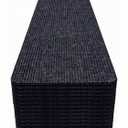 8x30 Dark Grey Carpet Stair Treads Pack of 15 with Stickers for Easy Peeling - Self-Adhesive Peel and Stick Carpet for Stairs - Works with Most Subfloor Types - Dark Gray Stair Treads