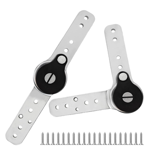 AUXBC 2Pcs Heavy Duty Adjustable Angle Hinge, Automatic Reset Function, 90 to 180 Degree Angle Adjustment Mechanism Hinge for Sofa Bed Cupboard Recliner
