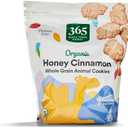 365 by Whole Foods Market, Organic Honey Cinnamon Whole Grain Animal Cookies, 11 Ounce, Pack 2 (BBD: 12/05/24)