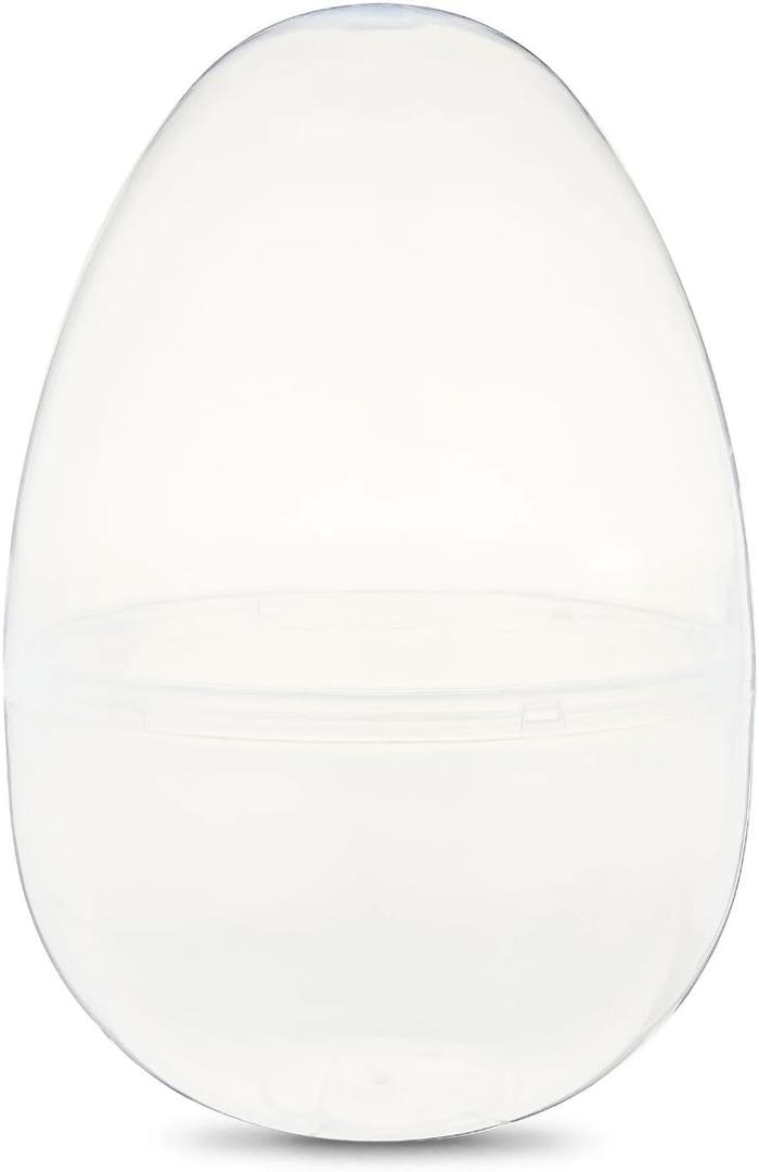 Jumbo 16 inch Giant Way to Celebrate Clear fillable Plastic Easter Egg, Great for Decor and Baskets