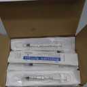 50 Pack 1mL Luer Lock Syringe without Needle 1cc Small Plastic Sterile Syringes Individually Wrapped