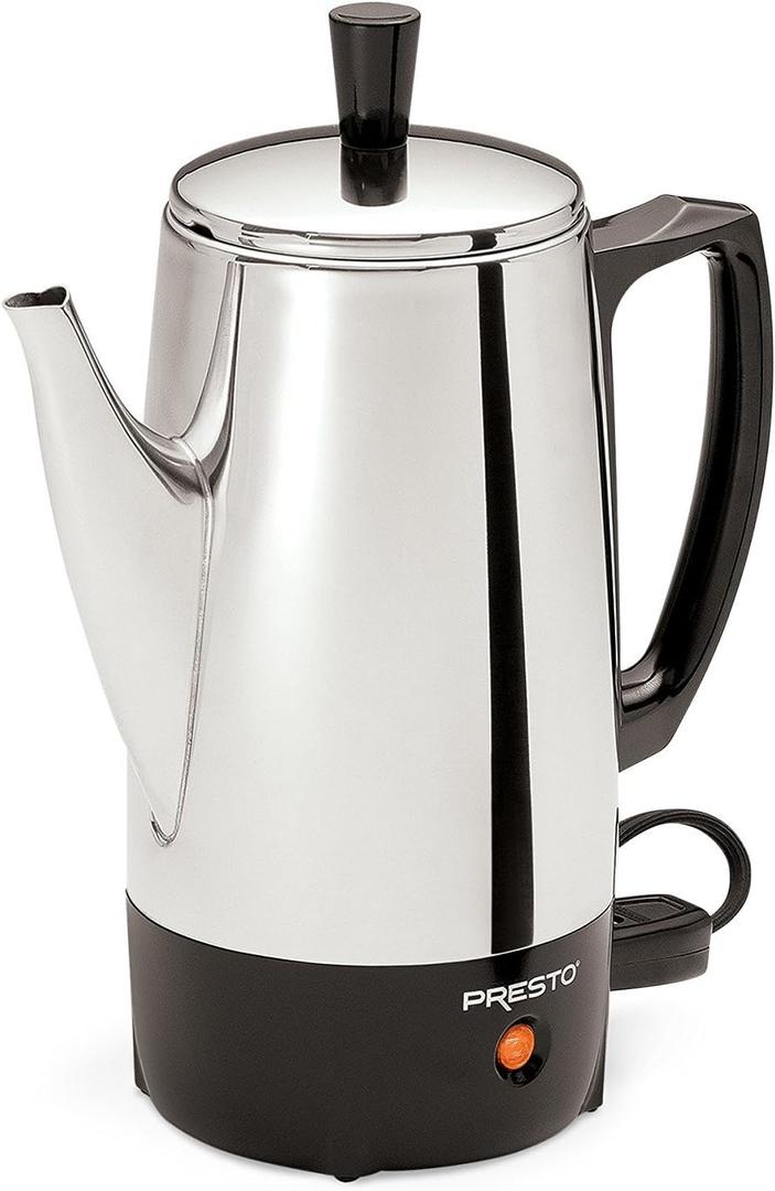 Presto 02822 6-Cup Stainless-Steel Coffee Percolator Presto 02822 6-Cup Stainless-Steel Coffee Percolator