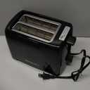 Elite Gourmet 2-Slice Cool Touch Toaster  6 Browning Levels, Extra Wide 1.25 Slots for Bagels & Thick Bread, Cancel Function, Compact, ETL Certified, Black