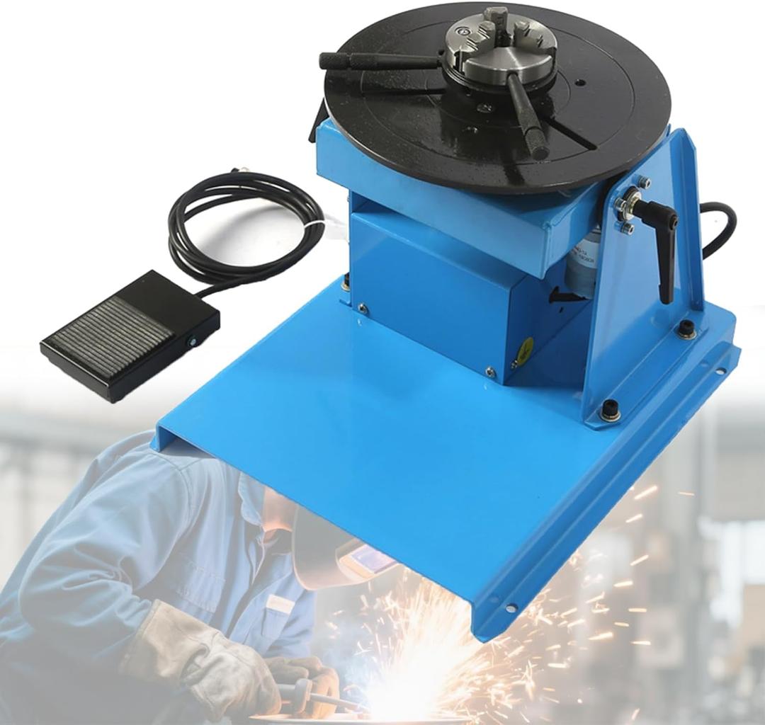 Welding Rotary Table Welding Machine Positioner,Stable Welding Turntable Manipulator 0-90 Welding Rotary Table Welder Positioner for Annular Welding