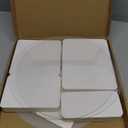 Buffet Risers Food Risers for Buffet Table Acrylic Risers Display Stands Tall Cake Stands Cylinder Stands for Party Pedestal Cake Stand Dessert Table Display Set Cupcake Stands Cupcake Display (4 Pcs White)