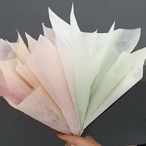 NatureMan 200 Sheets/5 Color Korean Of Cotton Wrapping Flower Paper Non-Woven Waterproof Pleated Withdrawable Flower Bouquet Lining Paper Flower Shop Supplies