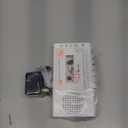 Portable Cassette Tape Player to Digital Converter via USB/SD Card, Record to Cassette/U Disk/SD Card via Mic, Power by AC or AA Battery, Portable Cassette Recorder with Speaker and Headphone Jack (White)