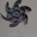 Slow Feeder Dog Bowls Insert [Octopus Suction Cups] Super Firm Slow Eating Dog Bowl [Cuttable] for Large Breed and Medium Size Dog Compatible with Regular and Elevated Dog Bowls (Turbine)