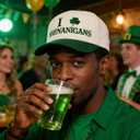 St Patricks Day Hat Green Trucker Hat Funny Irish Shamrock Hats Lucky Clover St. Pattys Hat Saint Patrick Accessories