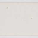 U Brands Bulletin Board, 18 x 24 Inch Linen Fabric Pin Board, Farmhouse White Wood Style Frame, Wall Message Center & Vision Board for Farmhouse Decor, Home Office, Classroom, Includes Push Pins, 23" x 17"