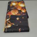 Happy Birthday Backdrop Banner Black Gold Banner Floral Party Decoration Elegant Balloon Champagnefor Women Men Birthday Celebration Photography Background Photo Booth 71 x 43 inch