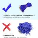 Lanyards for Id Badges 100 Pack Bulk Lanyard with Clip Swivel Hooks for Name Tag ID Badge Holder, Employees, Students, Attendees (100, Blue)