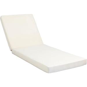 Chaise Lounge Cushion Chaise Lounge Cushions, Thick Patio Chaise Cushions, Water-Resistant & Fade-Resistant Foam for Pool (Beige), Size	27.25 x 76.25 x 4 inches